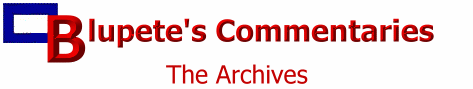 blupete's Weekly Commentaries