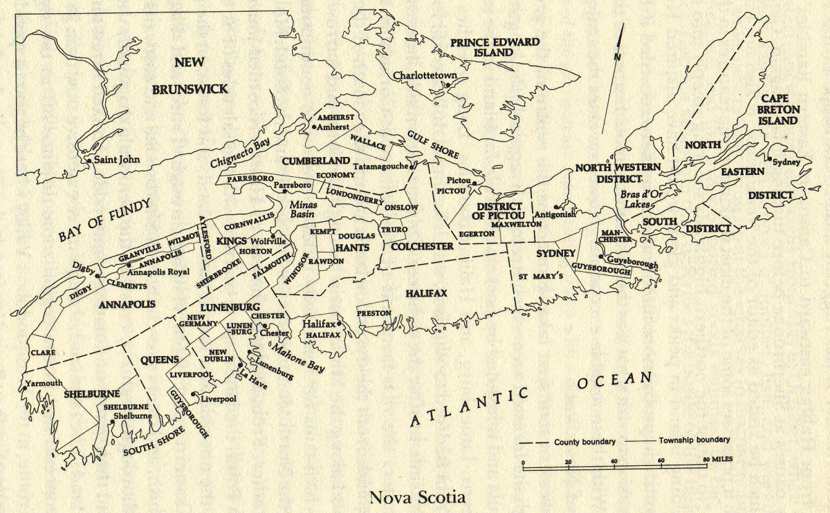 Nova Scotia Land Grant Maps History Of Nova Scotia: The Road To Being Canada (Book 3), Chapter One --  "Further Settlement"