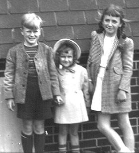 With My Sister, Linda & Nancy, 1950